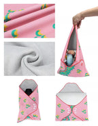 Animal Pattern Magic Wrap - Self-Adhesive Travel Organizer Pouch