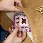 Butterfly Cake Jewelry Pouch with Mirror - Compact Travel Organizer with Zipper