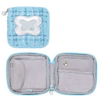 Butterfly Cake Jewelry Pouch with Mirror - Compact Travel Organizer with Zipper