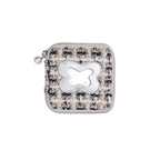 Butterfly Cake Jewelry Pouch with Mirror - Compact Travel Organizer with Zipper