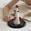 Christmas Tree Jewelry Stand - Festive Key & Necklace Holder with Tray