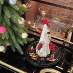 Christmas Tree Jewelry Stand - Festive Key & Necklace Holder with Tray