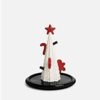 Christmas Tree Jewelry Stand - Festive Key & Necklace Holder with Tray