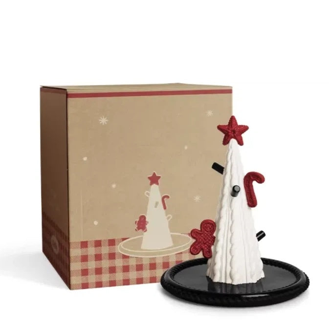 Christmas Tree Jewelry Stand - Festive Key & Necklace Holder with Tray
