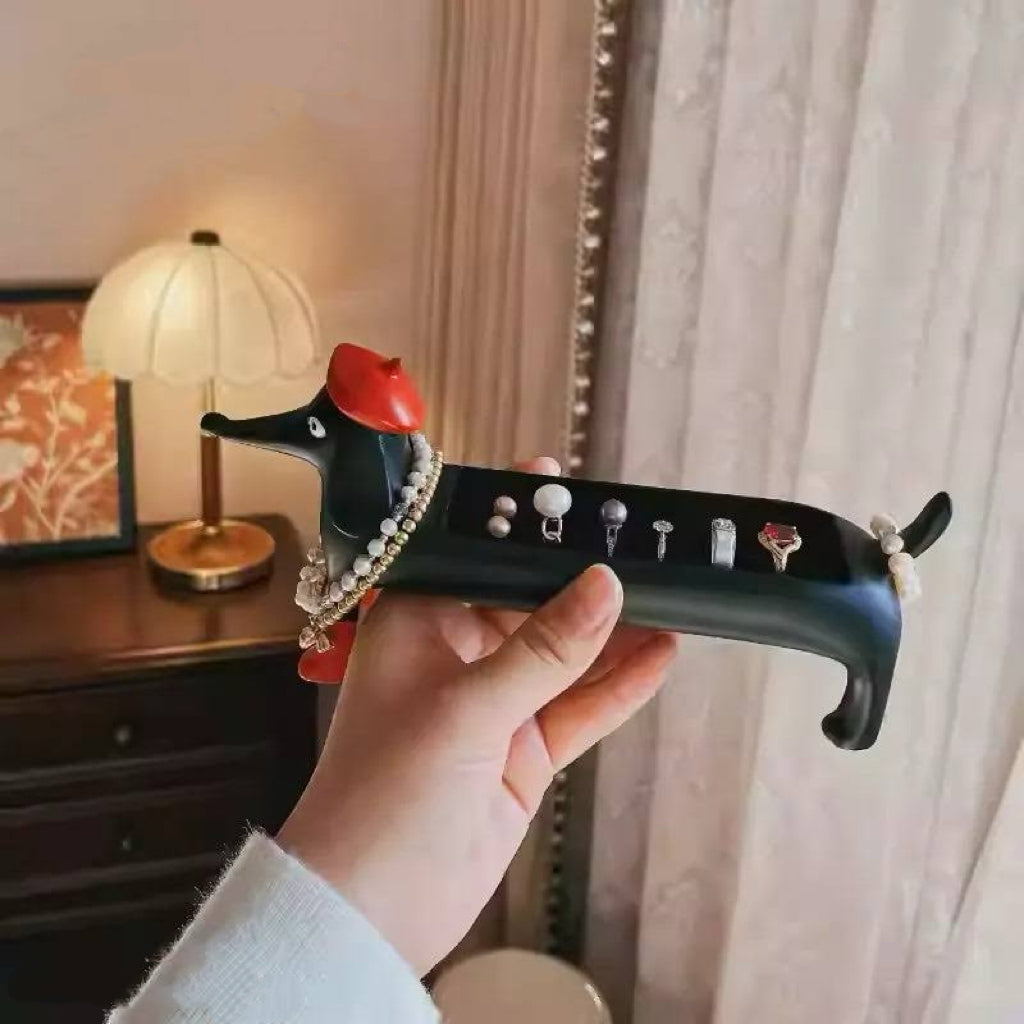 Dachshund Ring Holder - Cute Dog Jewelry Organizer & Display Stand