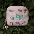 Embroidered Linen Multi-Layer Jewelry Travel Pouch - Padded Organizer