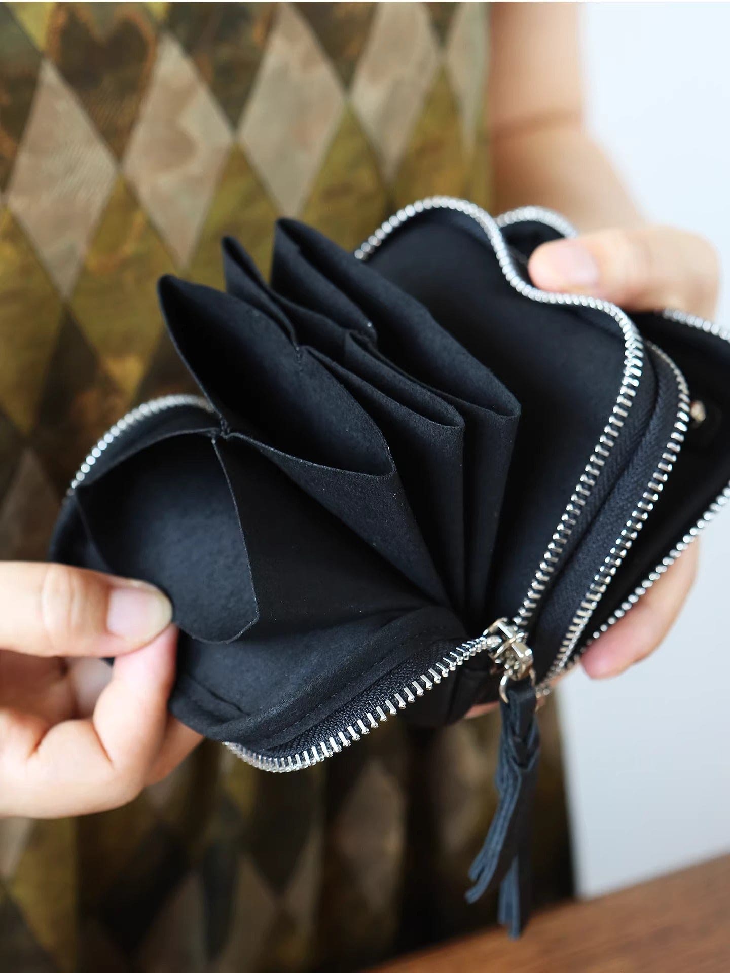 Genuine Leather Travel Jewelry Case - Premium Cowhide Organizer