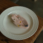 Hand-Painted Ceramic Palm Tray - Artisanal Mini Jewelry Dish