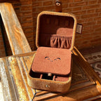 Happy Biscuit Jewelry Case - Cute Cookie-Shaped Travel Jewelry Organizer