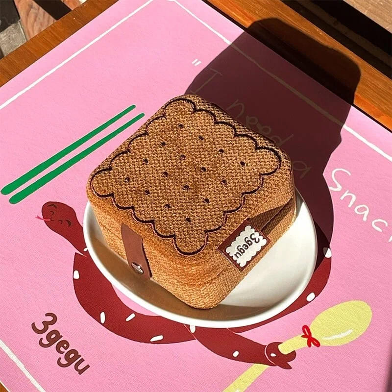 Happy Biscuit Jewelry Case - Cute Cookie-Shaped Travel Jewelry Organizer