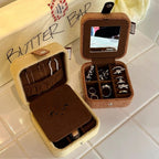 Happy Biscuit Jewelry Case - Cute Cookie-Shaped Travel Jewelry Organizer
