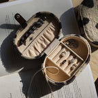 Moon Dweller Plush Jewelry Case - Soft Travel Jewelry Organizer with Velvet Lining