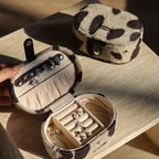 Moon Dweller Plush Jewelry Case - Soft Travel Jewelry Organizer with Velvet Lining
