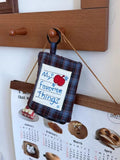 My Favorite Things Embroidered Cotton Jewelry Pouch