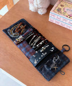 My Favorite Things Embroidered Cotton Jewelry Pouch