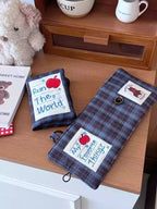 My Favorite Things Embroidered Cotton Jewelry Pouch