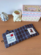 My Favorite Things Embroidered Cotton Jewelry Pouch