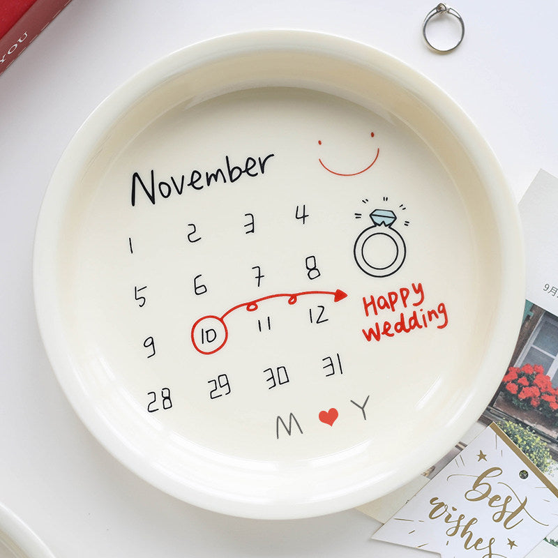 Personalized Birthday Plate - Custom Ceramic Keepsake Gift with Name & Date