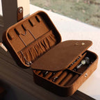 Puppy Jewelry Box with Mirror – Double-Layer Travel Organizer