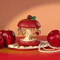 Rotating Apple Core Jewelry Stand - Vintage Red Necklace & Earring Organizer