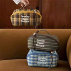 Impressionist Jacquard Cosmetic Bag - Large Capacity Waterproof Travel Organizer