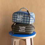 Impressionist Jacquard Cosmetic Bag - Large Capacity Waterproof Travel Organizer
