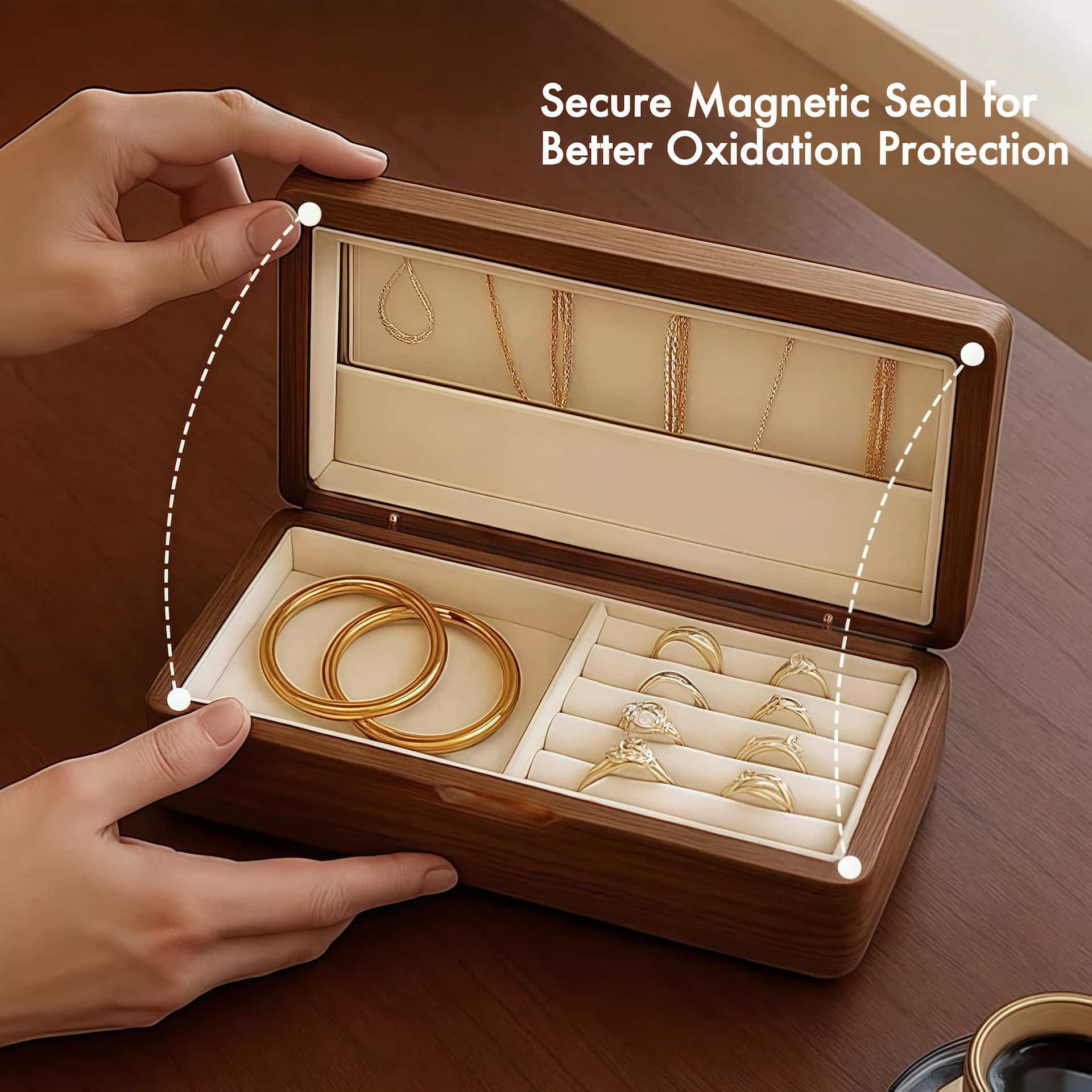 Walnut Wood Jewelry Box