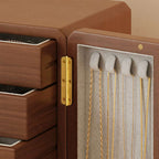 Wood Jewelry Cabinet with Double Doors & Drawers