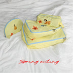 Spring Pup Travel Organizer Set - 4-Piece Waterproof Luggage Packing Cubes with Toiletry Bag