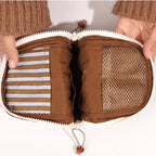 Stroll Makeup Brush Bag - Large Capacity Foldable Stand-Up Travel Organizer