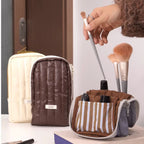 Stroll Makeup Brush Bag - Large Capacity Foldable Stand-Up Travel Organizer