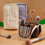 Stroll Makeup Brush Bag - Large Capacity Foldable Stand-Up Travel Organizer