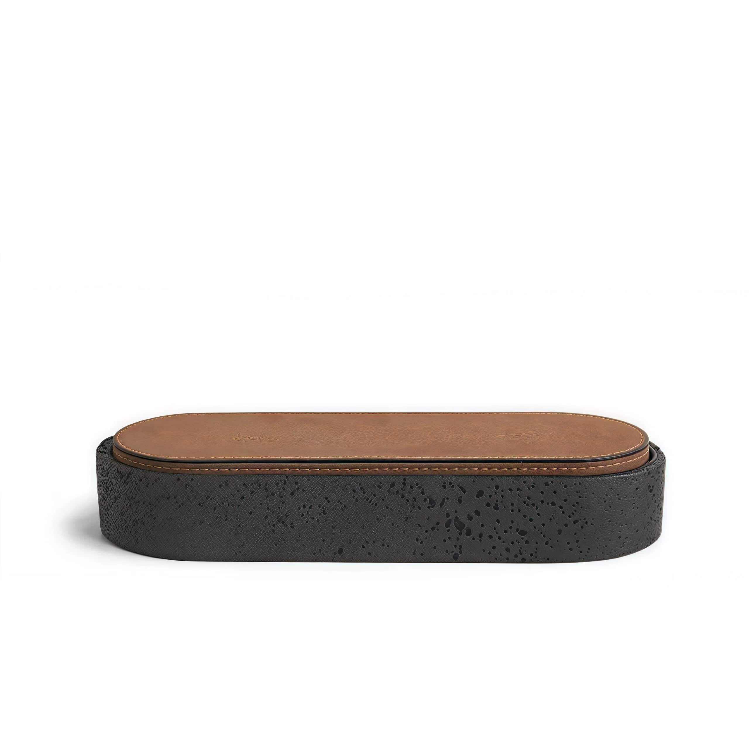 Travertine Jewelry Storage Box – Stone & Wood Organizer for Rings, Earrings & Keepsakes