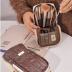 Stroll Makeup Brush Bag - Large Capacity Foldable Stand-Up Travel Organizer