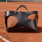 Tennis Tote Bag - Large Capacity PU Leather Bag for Court, Commute & Everyday Use