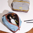 Double-Layer Wet & Dry Separation Cosmetic Bag - Large Capacity Travel Organizer