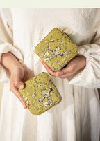 Mini Travel Jewelry Case with Mirror - Compact Organizer for 20+ Pieces