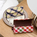 Cake Roll Mini Ring Box - Textured Fabric Jewelry Organizer for 7-9 Rings