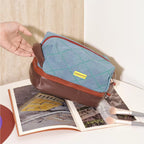 Double-Layer Wet & Dry Separation Cosmetic Bag - Large Capacity Travel Organizer