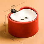 Apple Shaped Ceramic Dipping Dish & Storage Jar Set - Cute Kitchen Decor