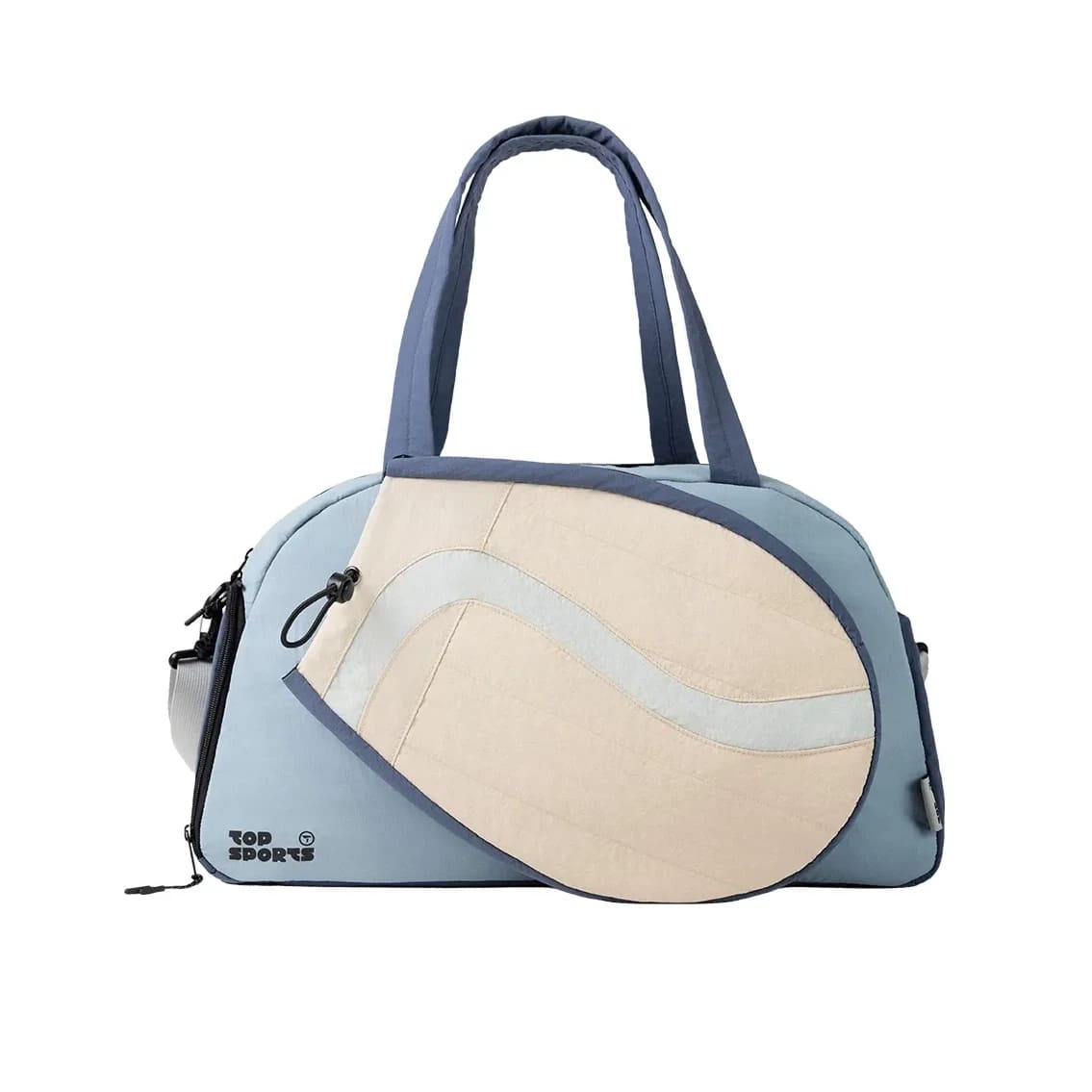 Color-Block Tennis Shoulder Bag - Multi-Functional Large Capacity Sports Duffle with Racket Compartment