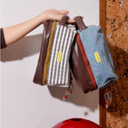 Double-Layer Wet & Dry Separation Cosmetic Bag - Large Capacity Travel Organizer