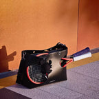 Tennis Tote Bag - Large Capacity PU Leather Bag for Court, Commute & Everyday Use