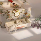 Linen Jewelry Box with Handmade Doll & Embroidery