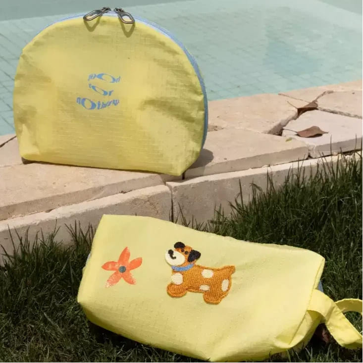 Spring Pup Travel Organizer Set - 4-Piece Waterproof Luggage Packing Cubes with Toiletry Bag