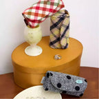 Cake Roll Mini Ring Box - Textured Fabric Jewelry Organizer for 7-9 Rings